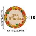 thumbnail image 1 of yulier Thanksgiving Party Supplies Tableware, 10 Pcs 9 inch Disposable Paper Plates, Thanksgiving Turkey Party Decorations, Fall Pumpkin Maple Leaf Dinnerware Set, 1 of 6