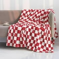 thumbnail image 1 of yulier Throw Blanket for Couch, Checkered Flannel Blanket Christmas Gifts for Women Men, Soft Cozy Small Blanket for Bedroom Bed Sofa Home Decor, 39.37 x 27.56 Inches, 1 of 6