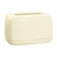 thumbnail image 1 of yulier Tissue Box Cover, Plastic Tissue Box with Built In Spring for Home Bathroom Kitchen Living Room Dorm Office Tabletop, Tissue Organizer Dispenser, Yellow, 1 of 6