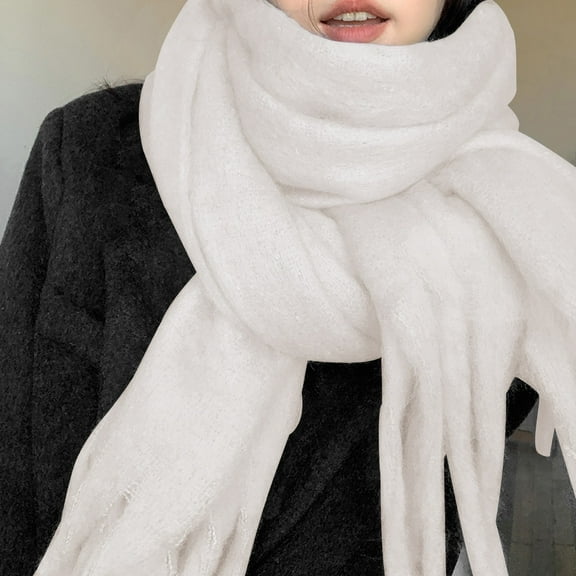 yunDHS Chunky Scarf for Women Winter Warm Thick Scarves Oversized Blanket Scarf