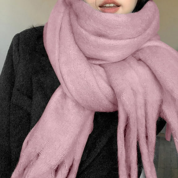 yunDHS Chunky Scarf for Women Winter Warm Thick Scarves Oversized Blanket Scarf