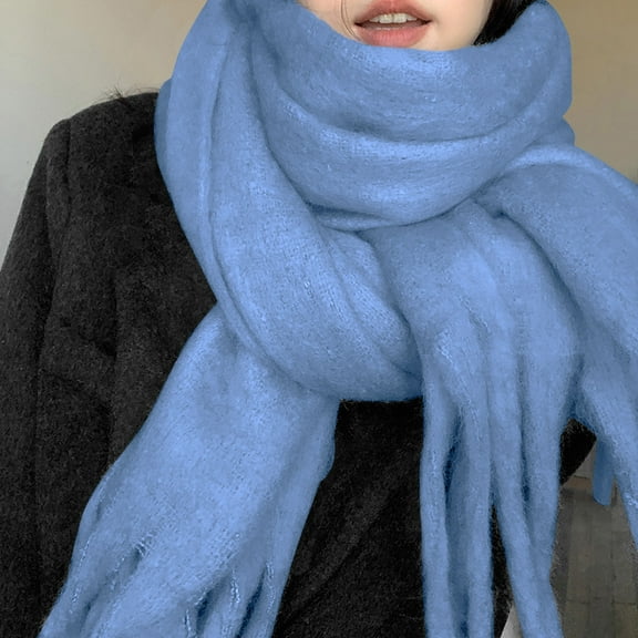 yunDHS Chunky Scarf for Women Winter Warm Thick Scarves Oversized Blanket Scarf