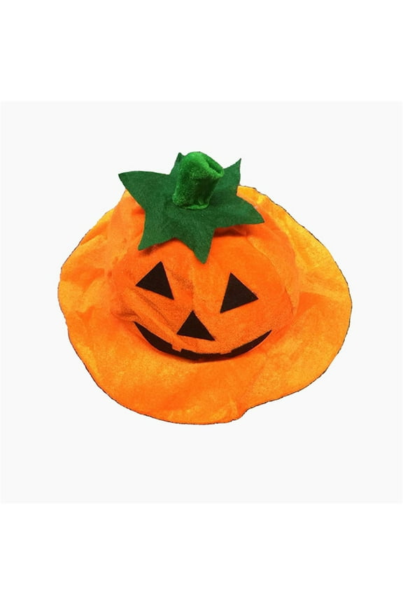 yunDHS Under $4 Halloween Hats for Women And Men Bucket Hats Party Hat Halloween Theme Orange Make Up Pumpkin Halloween Costume Headwear