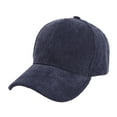 thumbnail image 1 of yunLCZ Baseball Cap Baseball Hat Baseball Cap Golf Dad Hat Adjustable Original Classic Low Profile Cotton Hat Unconstructed Plain Cap Men Women Corduroy Navy One Size, 1 of 3