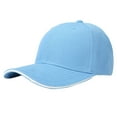 thumbnail image 1 of yunLCZ Baseball Hat Sun Hat Baseball Cap Adjustable Size for Running Workouts and Outdoor Activities All Seasons Acrylic Fibe Light Blue A, 1 of 3