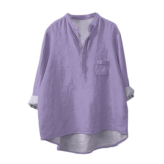 yunLCZ Classic-Fit Long-Sleeve Dress Flower Pattern Printed Women's Floral Casual Long Sleeved Shirt