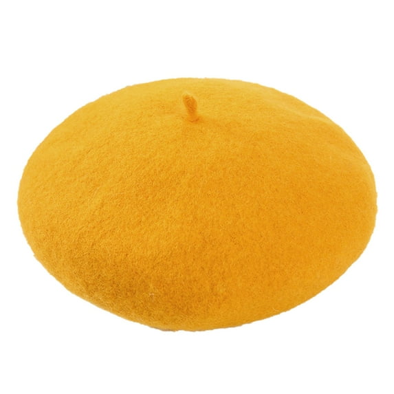 yunLCZ Classic Hats Women New Solid Color Adjustable Wool Beret Wool Warm Hat In Autumn And Winter for All Seasons