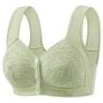 thumbnail image 1 of yunLCZ Comfortable Wireless Bra Bras For Older Women 2025 Front Closure Bra Cotton Bra Full Coverage Comfortable Bra No Underwire Plus Size Bra, 1 of 4