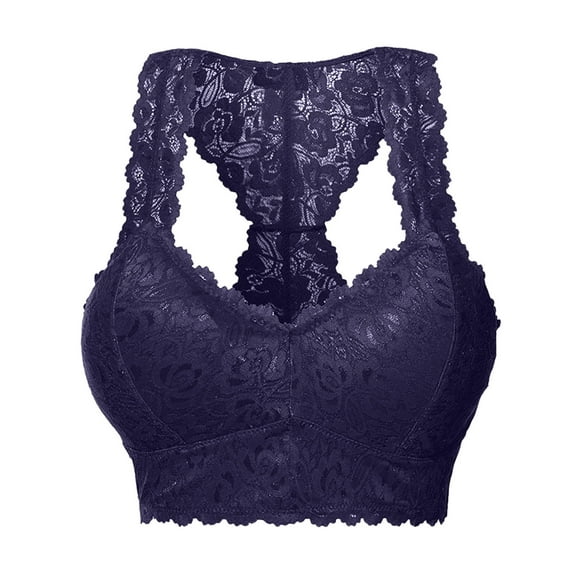 yunLCZ Comfortable Wireless Bra New Women Plus Size Vest Crop Wire Free Bra Sleepwear Sexy V Neck Underwear Sleepwear S 3XL Bras for Women