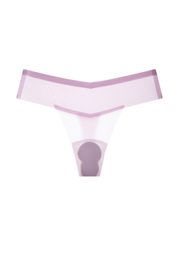 yunLCZ Comfortable Wireless Bra Toe Cover Concealer Thong For Women Underwear No Show Panty Brief Yoga Workout Legging T-Shirt Bra Purple XXL