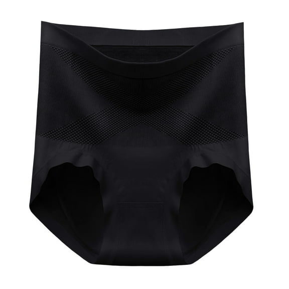 yunLCZ Comfortable Wireless Bra Women'S High Waist Belly Lifting Hip Breathable High Elastic Bras for Women Black L