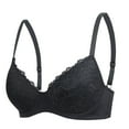 thumbnail image 1 of yunLCZ Comfortable Wireless Bra Women's Comfortable Strapless Non Slip Folding Traceless And Ring Summer New Bra Bras for Women Black 85D, 1 of 4