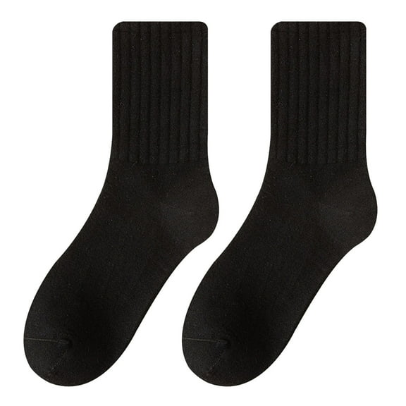 yunLCZ Compression Socks for Men Women Compression Ankle Support Socks Women - Coolmax Wicking, Cushioned Athletic, Plantar Fasciitis Reliefcotton Black One Size
