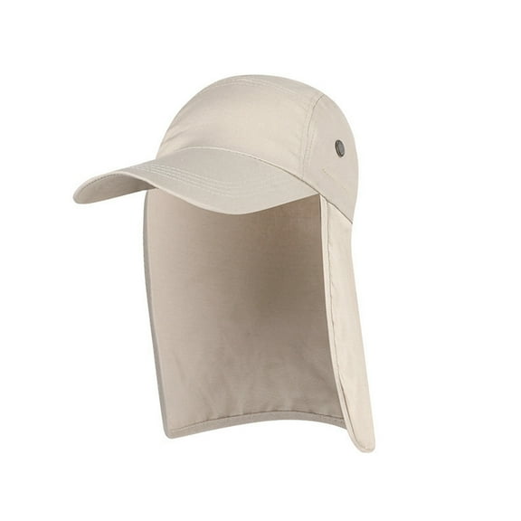 yunLCZ Fishing Hat Sun Hats for Men Women Unisex Athletic Bucket Hat Solid Colors Sun Hat with UV Protection for Outdoor Sports Packable Summer Hats Cotton Beige One Size