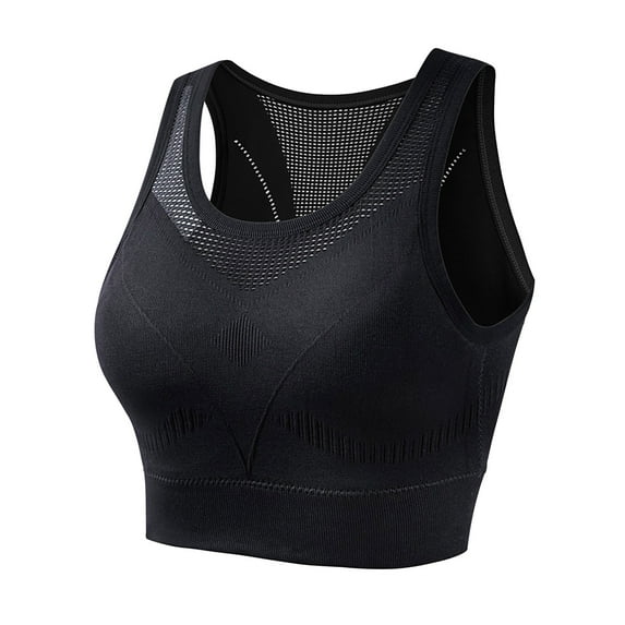 yunLCZ High Impact Strappy Yoga Workout Bra High Impact Sports Bras For Women Solid Color Underwear Gathered Without Steel Rings Sexy Suspender Running Back Bra