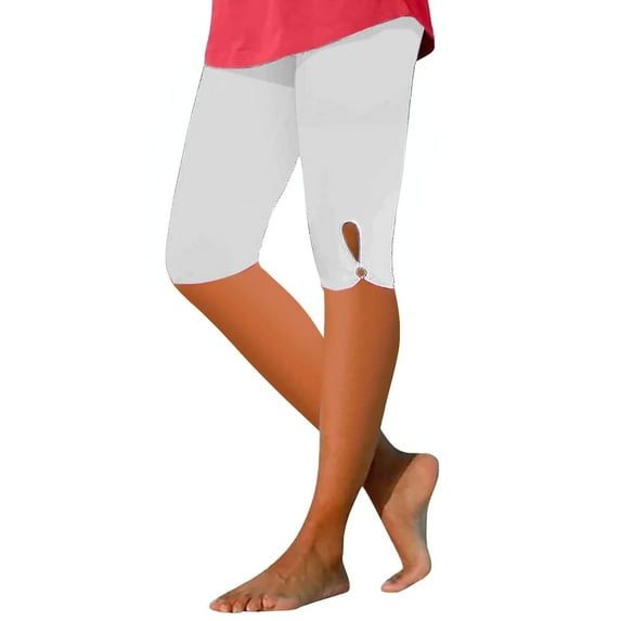 yunLCZ Pants for Women High Waisted Women's Quarter Pants 2024 High Waisted Hollow Yoga Quarter Pants Lightweight And Comfortable Quarter Pants Solid Color Soft Casual Pajama Pants Leggings