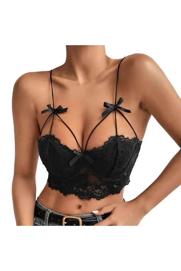 yunLCZ Plus Size Shapewear Camisole Women Clothes Beading Sleeveless Lace Beauty Back Halter Crop Top Club Vintage Tank Tops Bra Vest Shapewear Camisole with Shelf Bra Black L