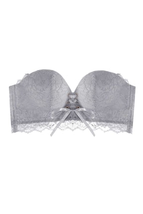 Sports Bras for Women Push Up Everyday Bras Magic Non-Slip Drawstrings Push Up Lace Bra Strapless Drawstring Bandeau Bras for Women