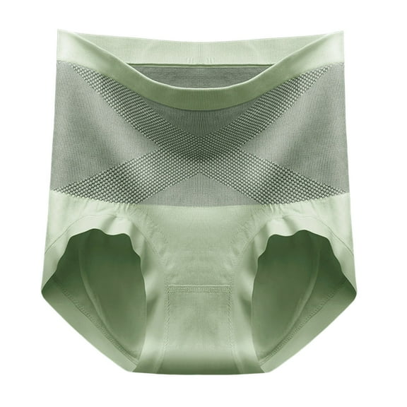 yunLCZ Push Up Everyday Bras Women'S High Waist Belly Lifting Hip Breathable High Elastic Bras for Women Green L