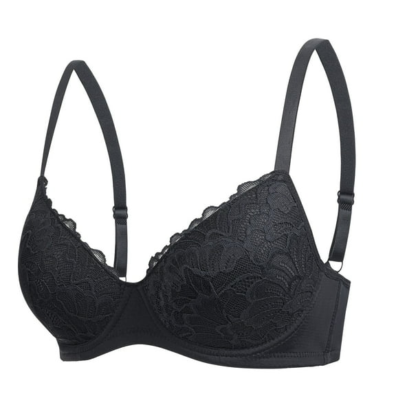 yunLCZ Push Up Everyday Bras Women's Sexy Comfortable Strapless Non Slip Folding Traceless And Ring Summer New Bra T-Shirt Bra Black 80B