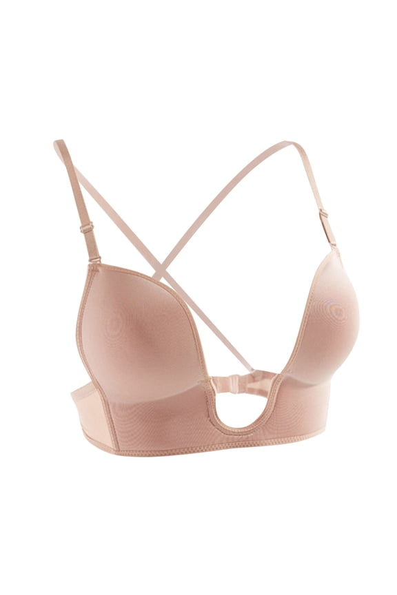 yunLCZ Shapewear for women U Shaped Deep Bra Push Up Multi Way Seamless Sexy Cleavage Bras
