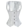 thumbnail image 1 of yunLCZ Shapewear for women Women'S Gothic Corset Bustier Waist Cincher Underbust Corset Vest Tank Top Embroidery Corset Top Plus Size Corset Top, 1 of 3