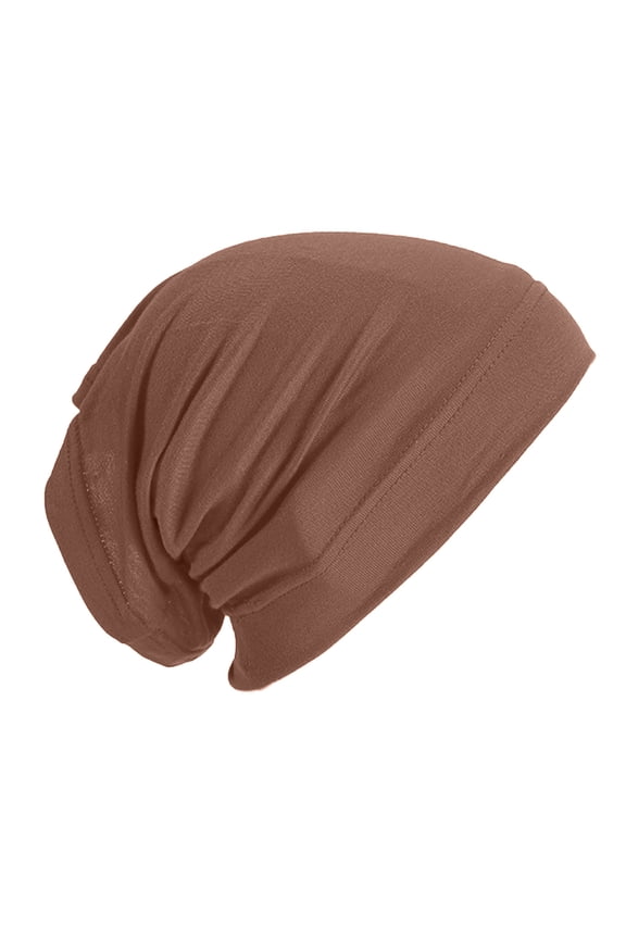 yunLCZ Skull Cap Skull Caps for Men Women Cotton Skull Caps for Men Women Lightweight Beanie Sleep Hats Breathable Helmet Liner cotton Brown One Size