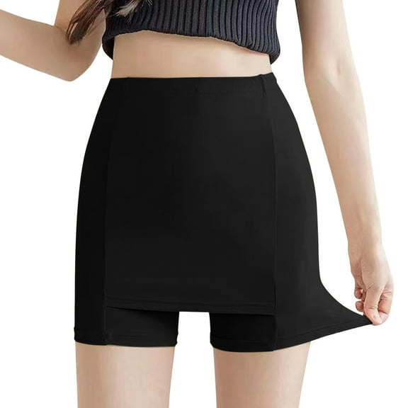 yunLCZ Slip Shorts for Women Womens Leggings Front Crotch Slip Shorts Under Dresses Smooth Boyshorts Underwear Thigh Panties Shorts For Matching Skirts Dresses