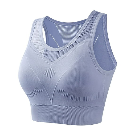 yunLCZ Sports Bra for Women High Impact Sports Bras For Women Solid Color Underwear Gathered Without Steel Rings Sexy Suspender Running Back Bra