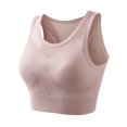 thumbnail image 1 of yunLCZ Sports Bra for Women High Impact Sports Bras For Women Solid Color Underwear Gathered Without Steel Rings Sexy Suspender Running Back Bra, 1 of 4