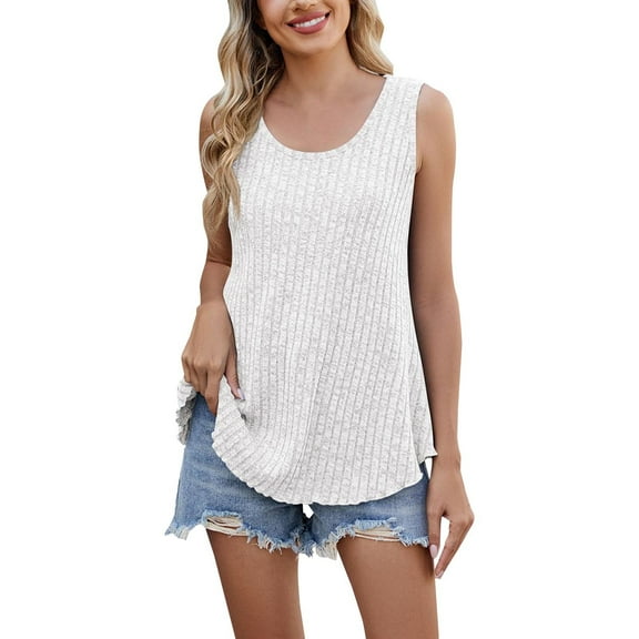 yunLCZ Square Neck Tank Top Women's 2025 Spring Hottest Garden Collar Casual Sleeveless Solid Color Knitted Vest Women Summer Sleeveless Tops