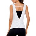 thumbnail image 1 of yunLCZ Square Neck Tank Top Workout Tops For Women Open Back Yoga Tank Tops Sleeveless Running Shirts Athletic Gym Lightweight Top Summer Sleeveless Tops, 1 of 4