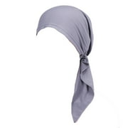 yunLCZ Square Silk Like Head Scarf - Women's Fashion Satin Scarf Bandana for Hair Wrapping at Night. 牛奶丝polyester Grey One Size