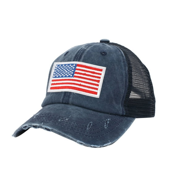 yunLCZ USA Flag Baseball Cap Adjustable Size for Running Workouts and Outdoor Activities All Seasons Baseball Cap