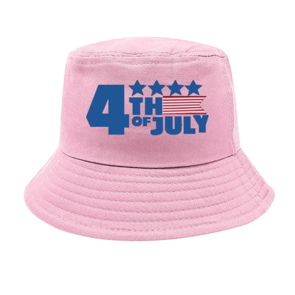yunLCZ USA Flag July 4 Independence Day American Honors Bucket Hat Adult Unisex Fishing Sun Hat Black Unisex Vintage