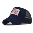 thumbnail image 1 of yunLCZ USA Flag Women Summer Fashion Beach Adjustable Washable Cotton Mesh Baseball Cap Sun Hat Outdoors Hat Unisex Vintage, 1 of 3