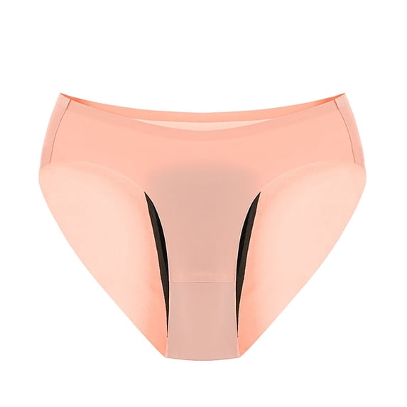 yunLCZ Underwear for Women Cotton Women'S Solid Color Large Size Leak Proof Conservative Low Waist Physiological Pants Wasit Hipster Brief Panties for Ladies