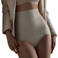 thumbnail image 1 of yunLCZ Underwear for Women Cotton Large Size High Waist Seamless Ice Silk Shaping Pants For Women Wasit Hipster Brief Panties for Ladies, 1 of 3