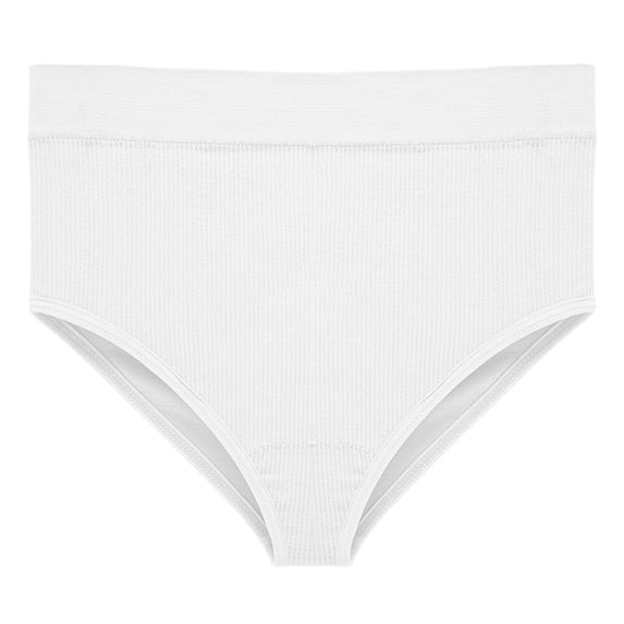 Gkeoshab Period Underwear for Women Underwear for Women Cotton Women's High Waisted Pure Cotton Ribbed Underwear Fashionable Panties Stretch Cool Underwear for Women