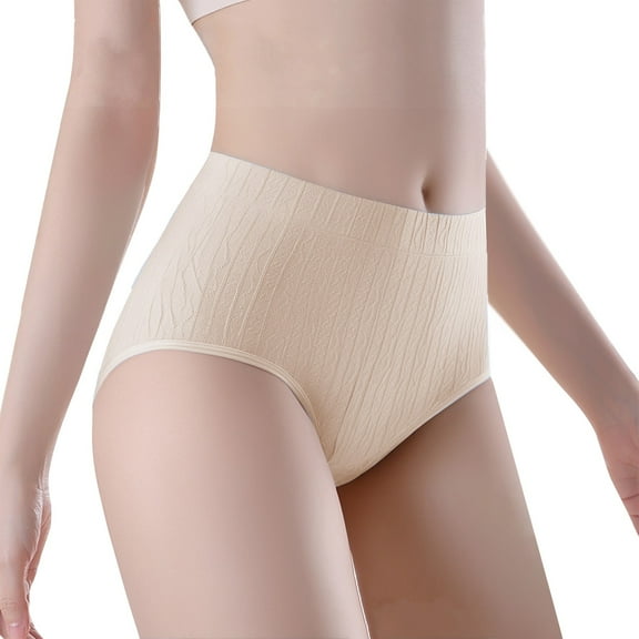 yunLCZ Underwear for Women Cotton Women's New Summer Leak Proof And Breathable Mid High Waist Large Size Underpants Stretch Cool Underwear for Women