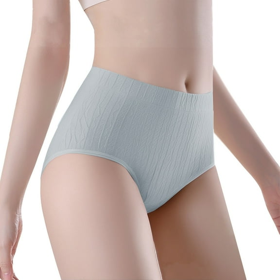 yunLCZ Underwear for Women Cotton Women's New Summer Leak Proof And Breathable Mid High Waist Large Size Underpants Stretch Cool Underwear for Women