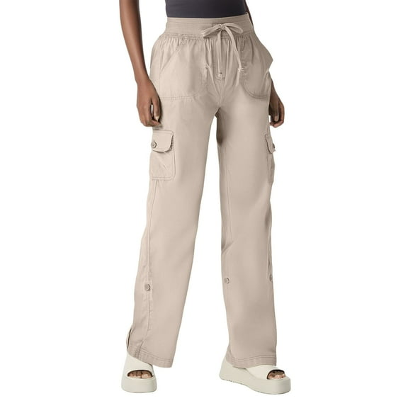 yunLCZ Wide Leg Pants Woman Cargo Pants For Women High Waisted Wide Leg Casual Pants Y2k Streetwear Trousers With 6 Pockets Business Work Casual Pants