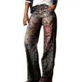 thumbnail image 1 of yunLCZ Wide Leg Pants Woman Women's Flare Wide Leg High Waisted Casual Vintage Floral Print Pants Casual Colorful Trouser Office Slacks, 1 of 4