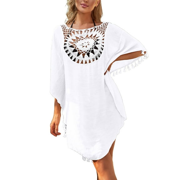 yunLCZ Women High Waisted Bikini Sets Off The Shoulder Cutout Loose Plus Size Fringed Bikini Top With A Beach Cover Up Shirt Summer Swimsuit Bikinis Set