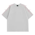 thumbnail image 1 of yunLCZ Women Shirts Loose T Shirt With Bows In Summer Side Bows American High Street T Shirt, 1 of 3