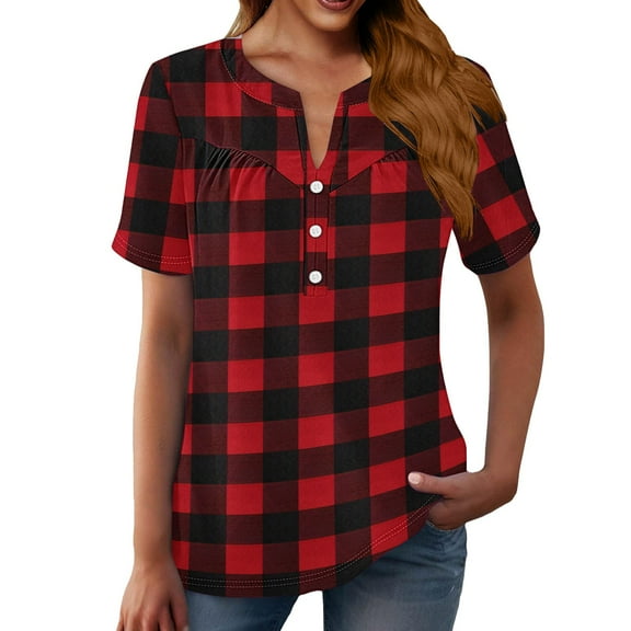 yunLCZ Women Shirts Summer Tops For Women 2025 New Shirts Short Sleeve T Shirt Trendy Tops Spring Casual Shirt Clothes