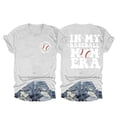 thumbnail image 1 of yunLCZ Women Shirts Women's Fashionable Casual Letter Print Round Neck Top Short Sleeve T Shirt, 1 of 2