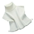 thumbnail image 1 of yunLCZ Women Shirts Women's Sleeveless Solid Color Knitted Pullover Turtle Neck Protector Collar Vest, 1 of 3