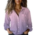 thumbnail image 1 of yunLCZ Women's Button Down Shirt Women's Long Sleeved Printed Button Down Shirt, 1 of 4