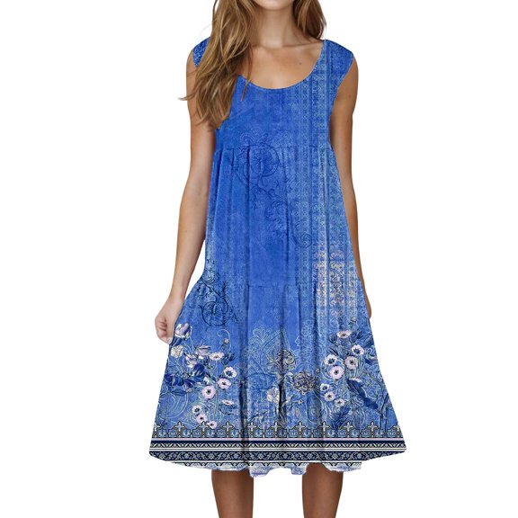 yunLCZ Women's Button Down Shirts Summer Dresses For Women Plus Size Beach Dress Casual Sundresses Sexy Sleeveless Dress Flowy Midi Dresses Work Office Casual Blouse